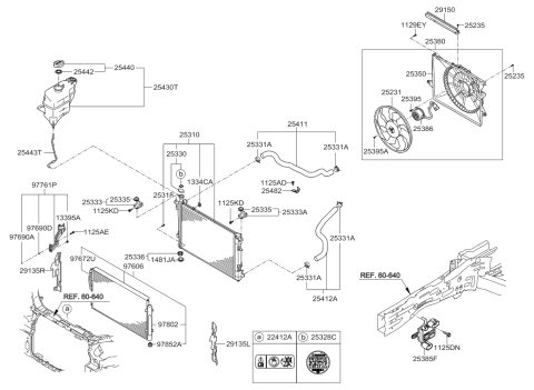 2013 Kia Sorento  Dam-Air Diagram for 291501U100