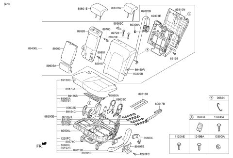 2013 Kia Sorento  Cover Assembly-Shield Outer Diagram for 891911U700H9