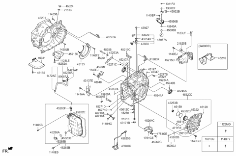 2013 Kia Sorento  Bracket-Transmission Diagram for 919803R000