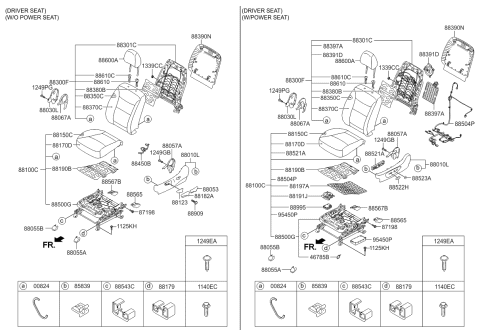 2014 Kia Sorento  Bolt-Washer Assembly Diagram for 1125410306B