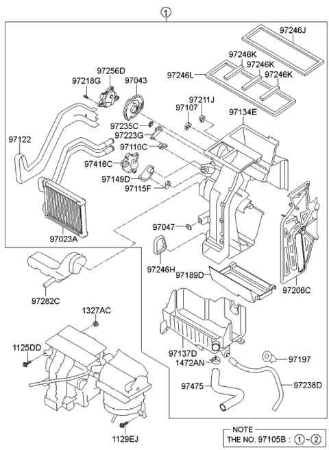 2012 Kia Optima  Separator Diagram for 972062T000