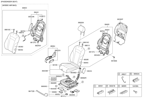 2019 Kia K900  Shield Cover Assembly-Fr Diagram for 88270J6020RBQ