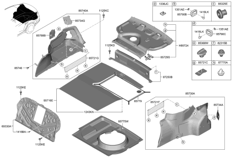 2019 Kia K900 Nut-Spring Diagram for 1336305126