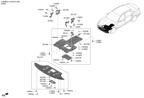 2019 Kia K900 Rivet-Pop Diagram for 1416605090