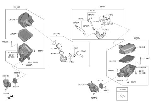 2019 Kia K900  Clamp-Hose Diagram for 1471606500