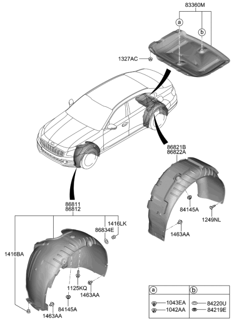 2019 Kia K900  Cover Assembly-Spare TIR Diagram for 86880J6000