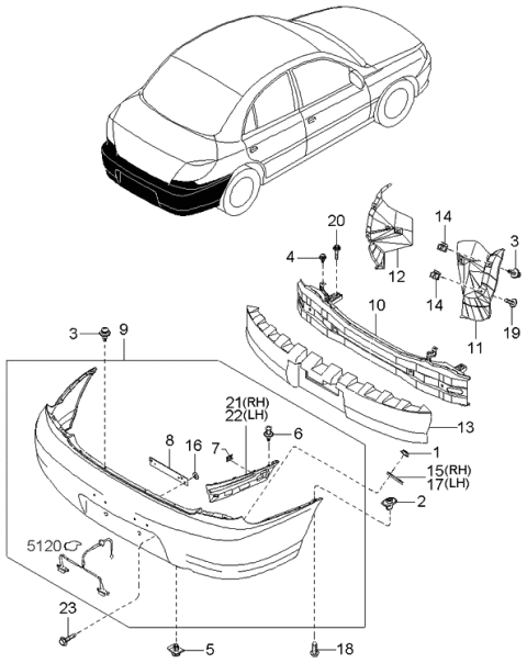 2002 Kia Rio  Nut-Flange Diagram for 1338505001