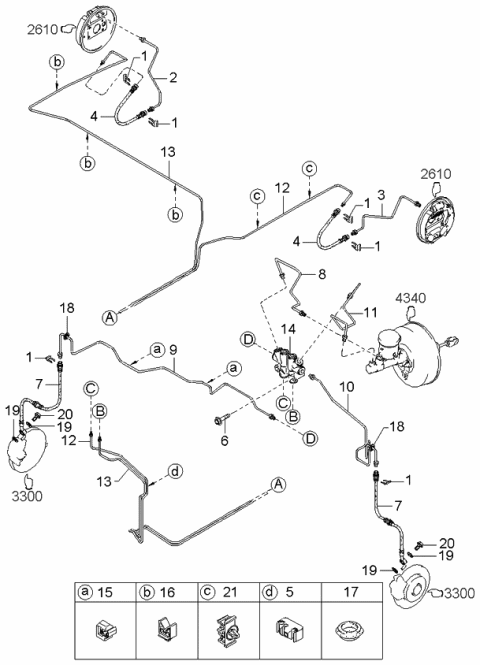 2001 Kia Rio Screw Diagram for K997860635