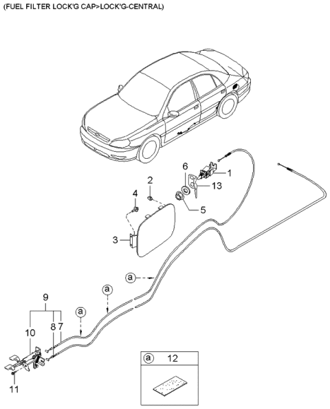 2003 Kia Rio  Nut-Flange Diagram for K9WA601000