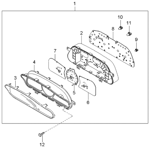 2002 Kia Rio  Case Diagram for 0K30A55441