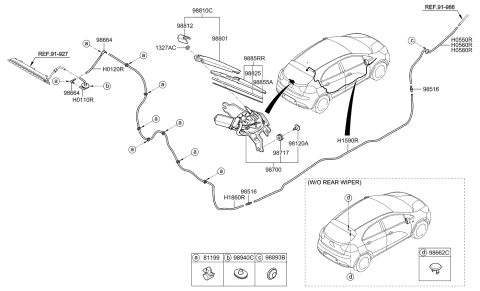 2013 Kia Rio  Pac K Diagram for 988552K000