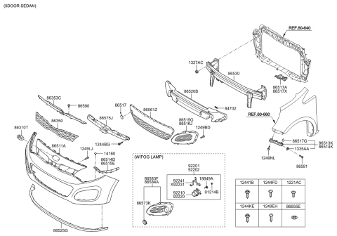 2014 Kia Rio  Screw-Machine Diagram for 1221006167B