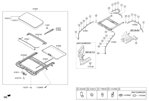 2012 Kia Rio Screw Diagram for 816153X000