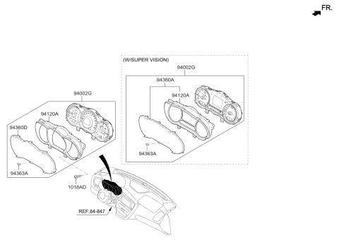 2014 Kia Optima  Plate-Window Diagram for 943702T000