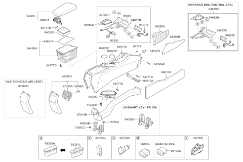2014 Kia Optima  Jack Assembly-Aux & Usb Diagram for 961202T200