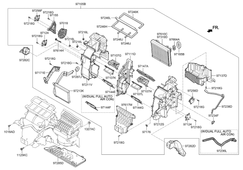 2021 Kia Sportage  Door Assembly-TEMPERATUR Diagram for 97145D3000