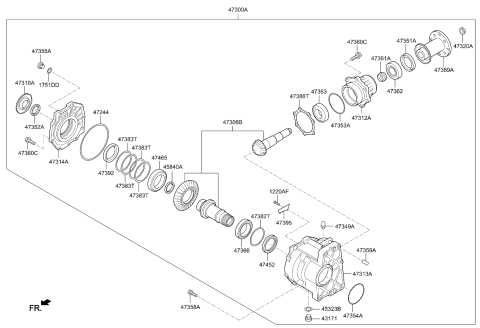 2021 Kia Sportage  Seal-Oil Diagram for 473513B850