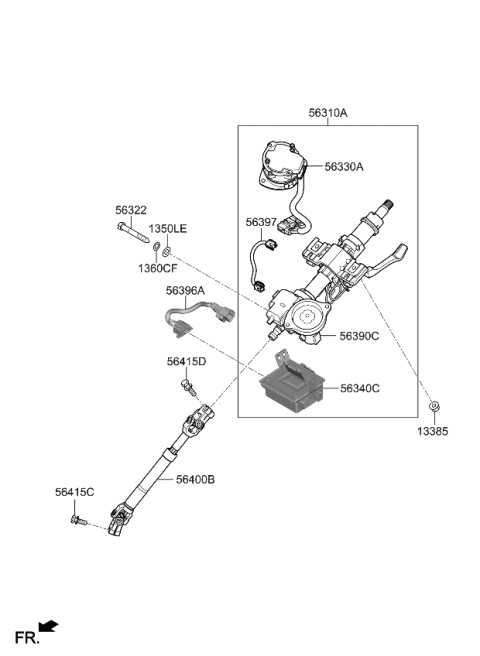 2022 Kia Sportage  Bolt Diagram for 56415D3000