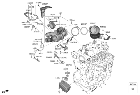 2023 Kia Stinger  MODULE ASSY - WCC Diagram for 285102T320
