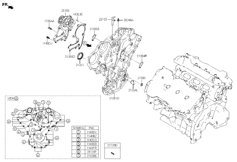 2023 Kia Stinger  Bolt-Flange Diagram for 215183C700