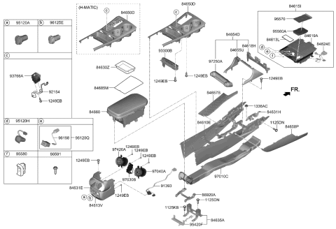 2023 Kia Stinger  Upper Cover-GARNISH Diagram for 84617J5000
