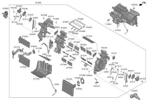 2023 Kia Sorento  Seal-Duct NO1 Diagram for 97245P2000