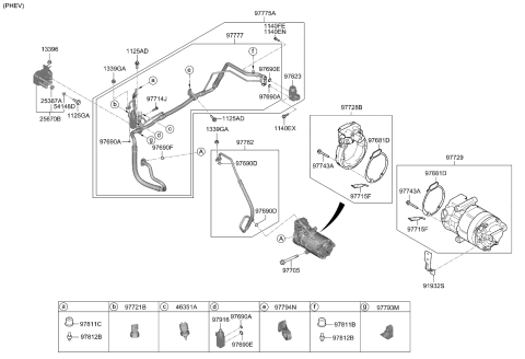 2022 Kia Sorento  BRKT-Wiring MTG Diagram for 91931P4010