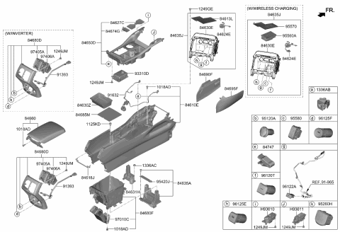 2023 Kia Sorento  Charger Assembly-UNIVERS Diagram for 96125P2000