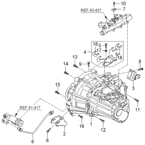 2005 Kia Rio  Bolt Diagram for 1129610603