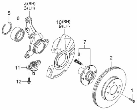 2005 Kia Rio  Bolt-Washer Assembly Diagram for 517691E000