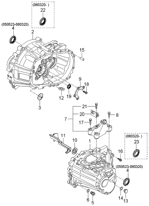 2006 Kia Rio  Bolt Diagram for 1129308253