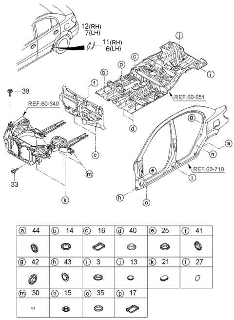 2005 Kia Rio  Plug Diagram for 9567402000