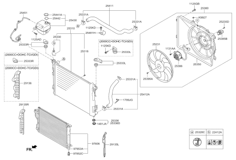 2015 Kia Sportage  Hose-Radiator Lower Diagram for 254122S101