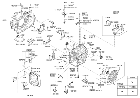 2014 Kia Sportage  Inhibitor Switch Diagram for 427003B100