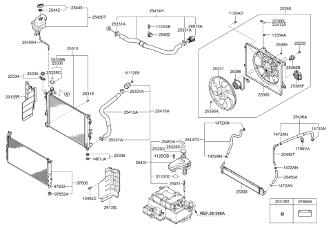2011 Kia Optima Hybrid  Resistor Diagram for 253854R000