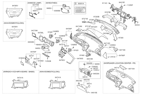 2011 Kia Optima Hybrid Label-Battery Module Diagram for 375194R000