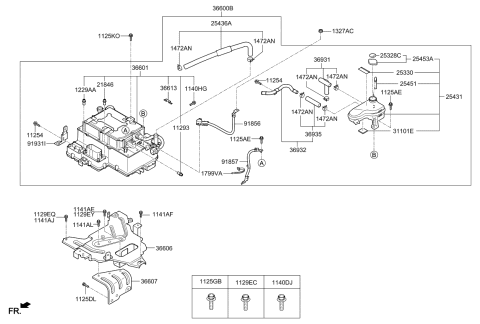 2013 Kia Optima Hybrid  Bolt(Windshield Washer) Diagram for 1129306126K