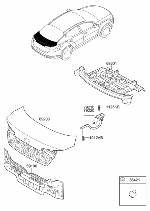 2013 Kia Optima Hybrid  Bolt Diagram for 1012706401