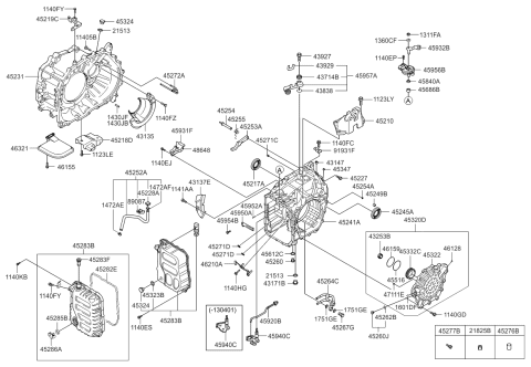 2012 Kia Optima  Inhibitor Neutral Safety Switch Diagram for 4270026500