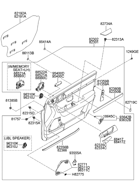 2006 Kia Amanti  Clip Diagram for MBC1D68865