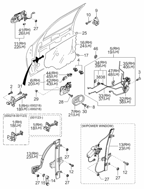 1999 Kia Sephia  Screw-Tapping Diagram for MB09258505