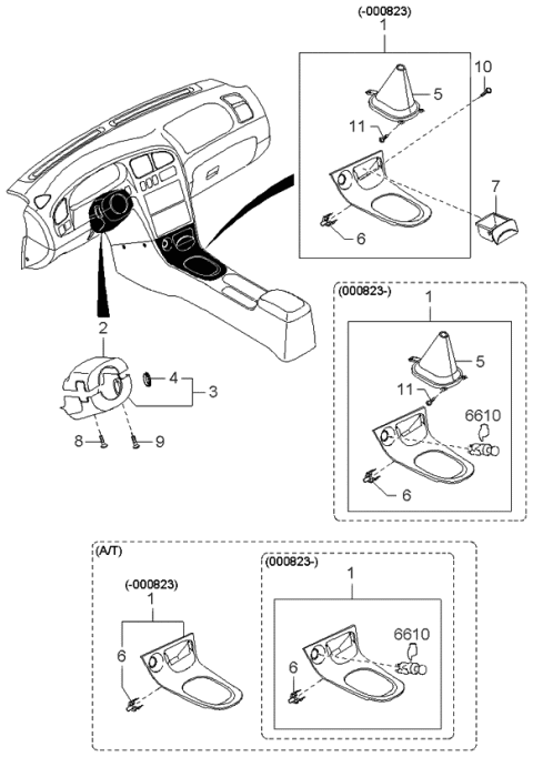 2000 Kia Sephia Screw Diagram for K998330512