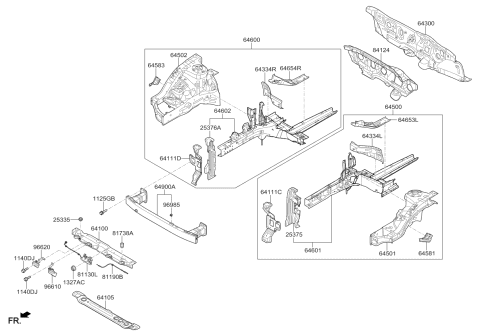 2018 Kia Cadenza  Sensor-External Ambient Diagram for 969853X000