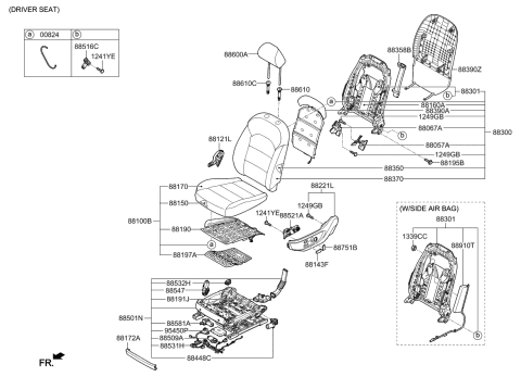 2019 Kia Cadenza  Pac K Diagram for 88500F6040