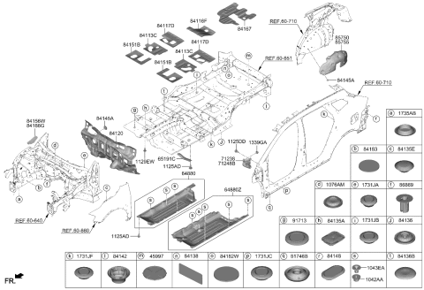 2024 Kia Sportage  EXTENTION ASSY-COWL Diagram for 71237P1000