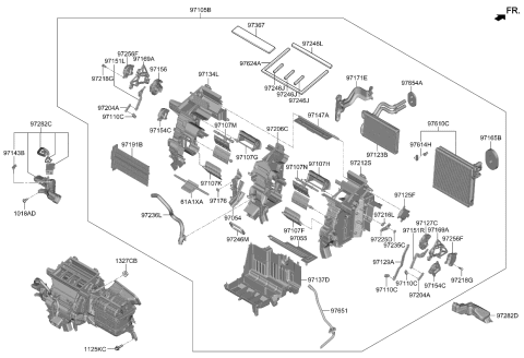 2023 Kia Sportage  ARM-FLOOR DOOR Diagram for 97185P0000