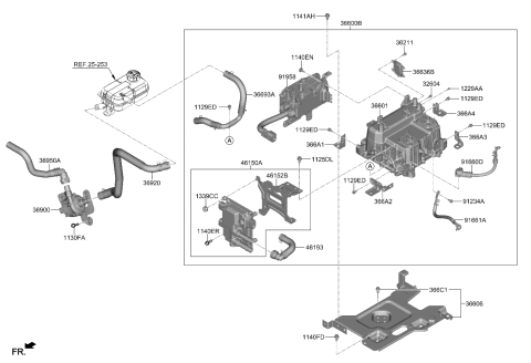 2024 Kia Sportage  Bolt-Tray MTG Diagram for 366C12B005