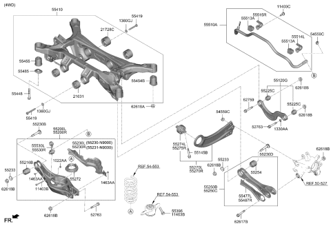 2024 Kia Sportage  BUSH-UPR ARM Diagram for 55138N9100