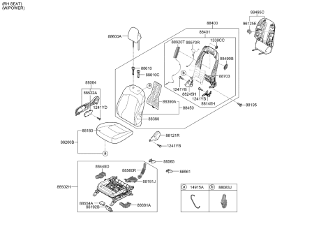 2024 Kia Sportage  MAP BOARD ASSY-FRT S Diagram for 88491P1030WK