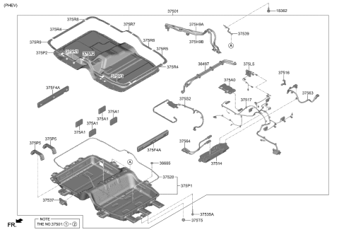 2024 Kia Sportage  CABLE-POWER, NEGATIVE Diagram for 37564P0000